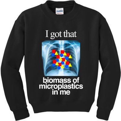 I Got That Biomass Of Microplastics In Me Kids Sweatshirt