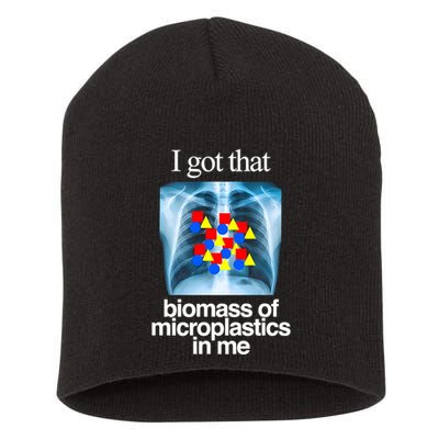I Got That Biomass Of Microplastics In Me Short Acrylic Beanie