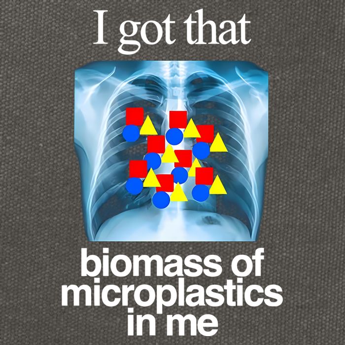 I Got That Biomass Of Microplastics In Me Cotton Canvas Backpack