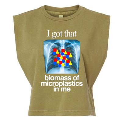 I Got That Biomass Of Microplastics In Me Garment-Dyed Women's Muscle Tee