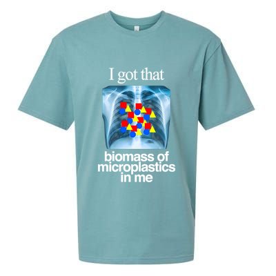 I Got That Biomass Of Microplastics In Me Sueded Cloud Jersey T-Shirt