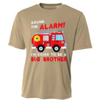 Im Going To Be A Big Brother Firetruck Baby Reveal Cooling Performance Crew T-Shirt