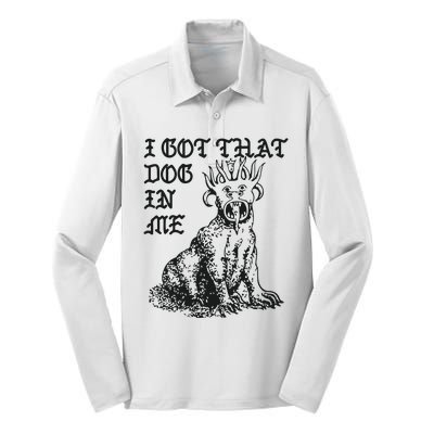 I Got That Dog In Me Silk Touch Performance Long Sleeve Polo