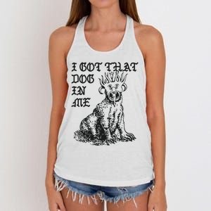 I Got That Dog In Me Women's Knotted Racerback Tank