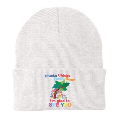 Im Glad To See You Tree Teacher Chi!cka Chi!cka Boom Boom Knit Cap Winter Beanie