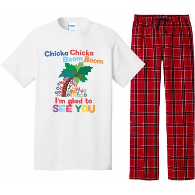 Im Glad To See You Tree Teacher Chi!cka Chi!cka Boom Boom Pajama Set