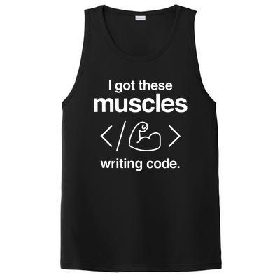 I Got These Muscles Writing Code Funny Computer Coder PosiCharge Competitor Tank