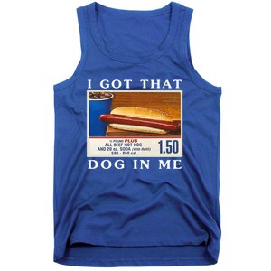 I Got That Dog In Me Funny Hot Dogs Combo Tank Top