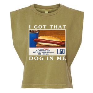 I Got That Dog In Me Funny Hot Dogs Combo Garment-Dyed Women's Muscle Tee