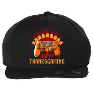 I'm Gamer Turkey Thanksgiving Autumn Dabbing Turkey Gaming Wool Snapback Cap