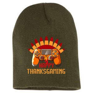 I'm Gamer Turkey Thanksgiving Autumn Dabbing Turkey Gaming Short Acrylic Beanie