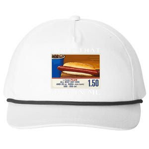 I Got That Dog In Me Funny Costco Hotdog Snapback Five-Panel Rope Hat