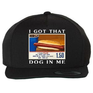 I Got That Dog In Me Funny Costco Hotdog Wool Snapback Cap