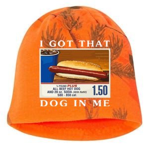 I Got That Dog In Me Funny Costco Hotdog Kati - Camo Knit Beanie