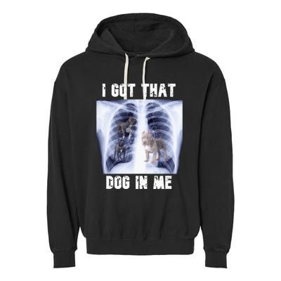 I Got That Dog In Me Xray Meme Garment-Dyed Fleece Hoodie