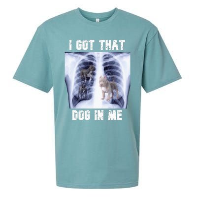 I Got That Dog In Me Xray Meme Sueded Cloud Jersey T-Shirt