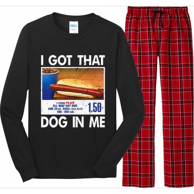 I Got That Dog In Me Funny Hot Dogs Combo Long Sleeve Pajama Set