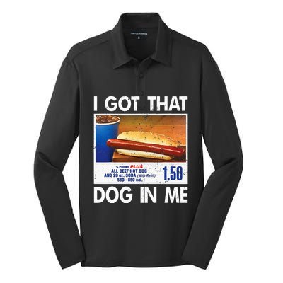 I Got That Dog In Me Funny Hot Dogs Combo Silk Touch Performance Long Sleeve Polo