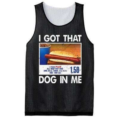 I Got That Dog In Me Funny Hot Dogs Combo Mesh Reversible Basketball Jersey Tank