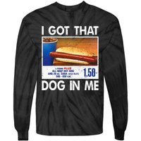 I Got That Dog In Me Funny Hot Dogs Combo Tie-Dye Long Sleeve Shirt