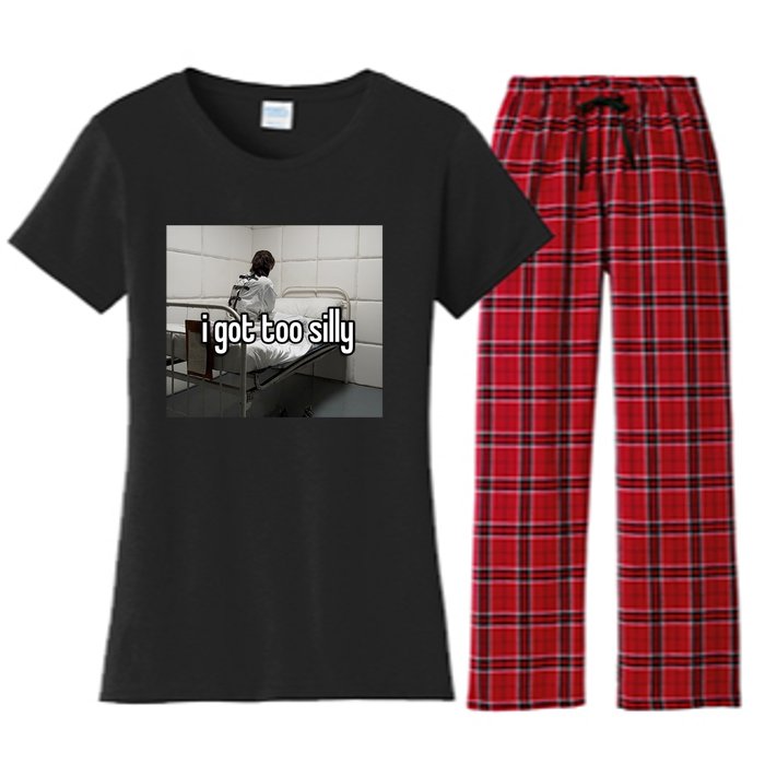 I Got Too Silly Women's Flannel Pajama Set