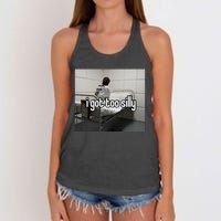 I Got Too Silly Women's Knotted Racerback Tank