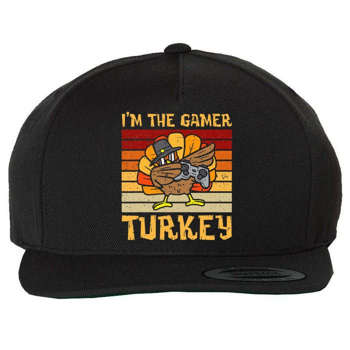 Im Gamer Turkey Thanksgiving Video Gaming Wool Snapback Cap