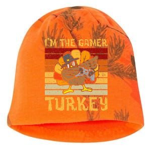 Im Gamer Turkey Thanksgiving Video Gaming Kati - Camo Knit Beanie