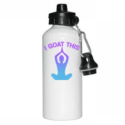 I Goat This Yoga Pose Meditation Balance Yogi Gift Aluminum Water Bottle 