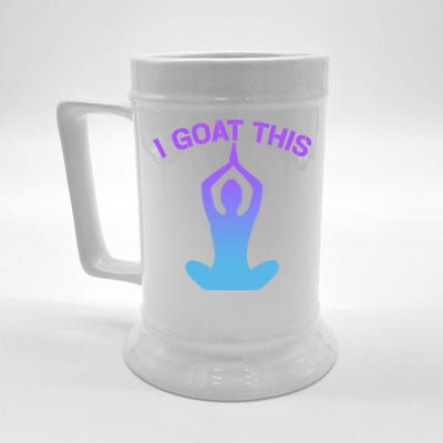 I Goat This Yoga Pose Meditation Balance Yogi Gift Beer Stein