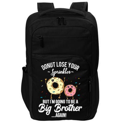 Im Going To Be A Big Brother Again Pregnancy Announcement Premium Impact Tech Backpack