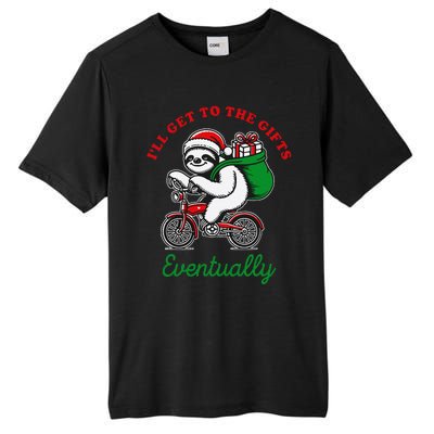 ILl Get To The Gifts Eventually Funny Christmas Animals Tall Fusion ChromaSoft Performance T-Shirt