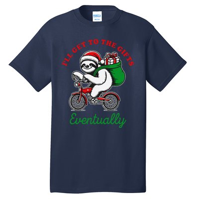 ILl Get To The Gifts Eventually Funny Christmas Animals Tall T-Shirt