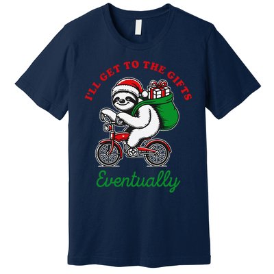 ILl Get To The Gifts Eventually Funny Christmas Animals Premium T-Shirt