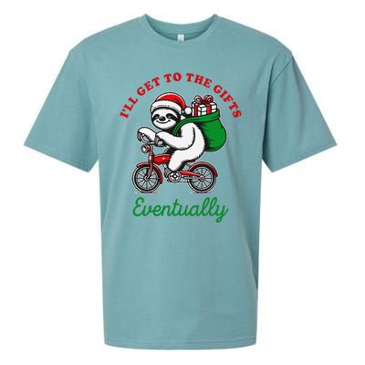 ILl Get To The Gifts Eventually Funny Christmas Animals Sueded Cloud Jersey T-Shirt