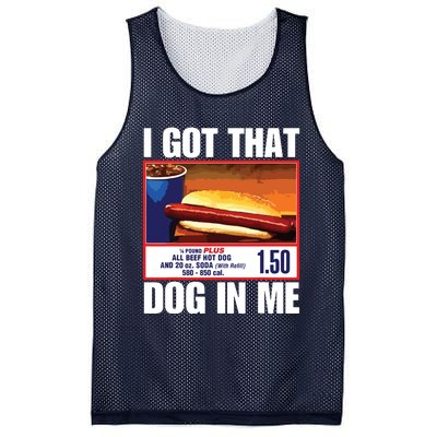 I Got That Dog In Me Funny Hotdogs Mesh Reversible Basketball Jersey Tank