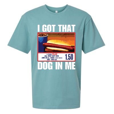 I Got That Dog In Me Funny Hotdogs Sueded Cloud Jersey T-Shirt