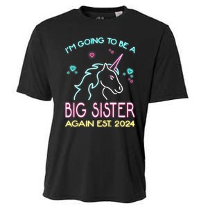 I'm Going To Be A Big Sister Again Est 2024 Unicorn Cooling Performance Crew T-Shirt