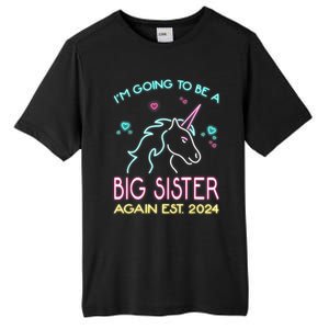 I'm Going To Be A Big Sister Again Est 2024 Unicorn Tall Fusion ChromaSoft Performance T-Shirt