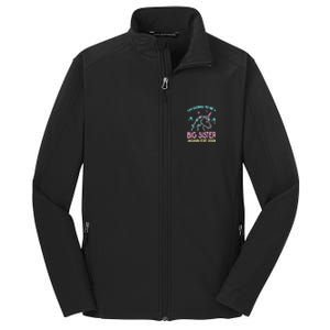 I'm Going To Be A Big Sister Again Est 2024 Unicorn Core Soft Shell Jacket