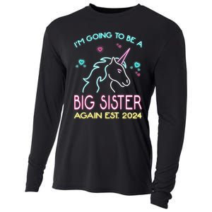 I'm Going To Be A Big Sister Again Est 2024 Unicorn Cooling Performance Long Sleeve Crew