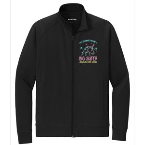 I'm Going To Be A Big Sister Again Est 2024 Unicorn Stretch Full-Zip Cadet Jacket