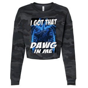 I Got That Dawg In Me Wolf Cropped Pullover Crew