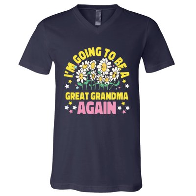 IM Going To Be A Great Grandma Again V-Neck T-Shirt