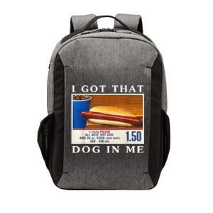 I Got That Hot Dog In Me Vector Backpack