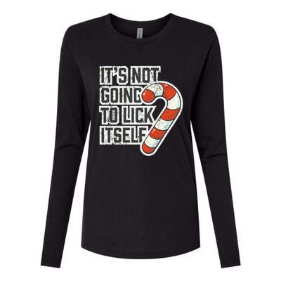 ItS Going To Lick Itself Christmas Womens Cotton Relaxed Long Sleeve T-Shirt