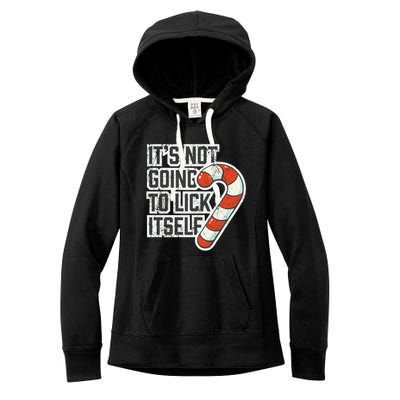 ItS Going To Lick Itself Christmas Women's Fleece Hoodie