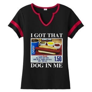 I Got That Dog In Me Keep 150 Dank Ladies Halftime Notch Neck Tee