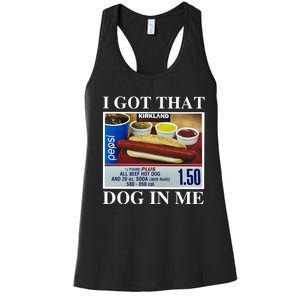 I Got That Dog In Me Keep 150 Dank Women's Racerback Tank