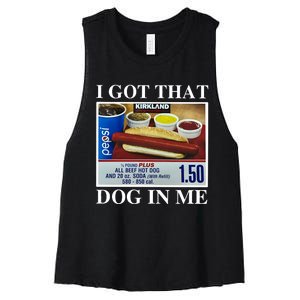 I Got That Dog In Me Keep 150 Dank Women's Racerback Cropped Tank